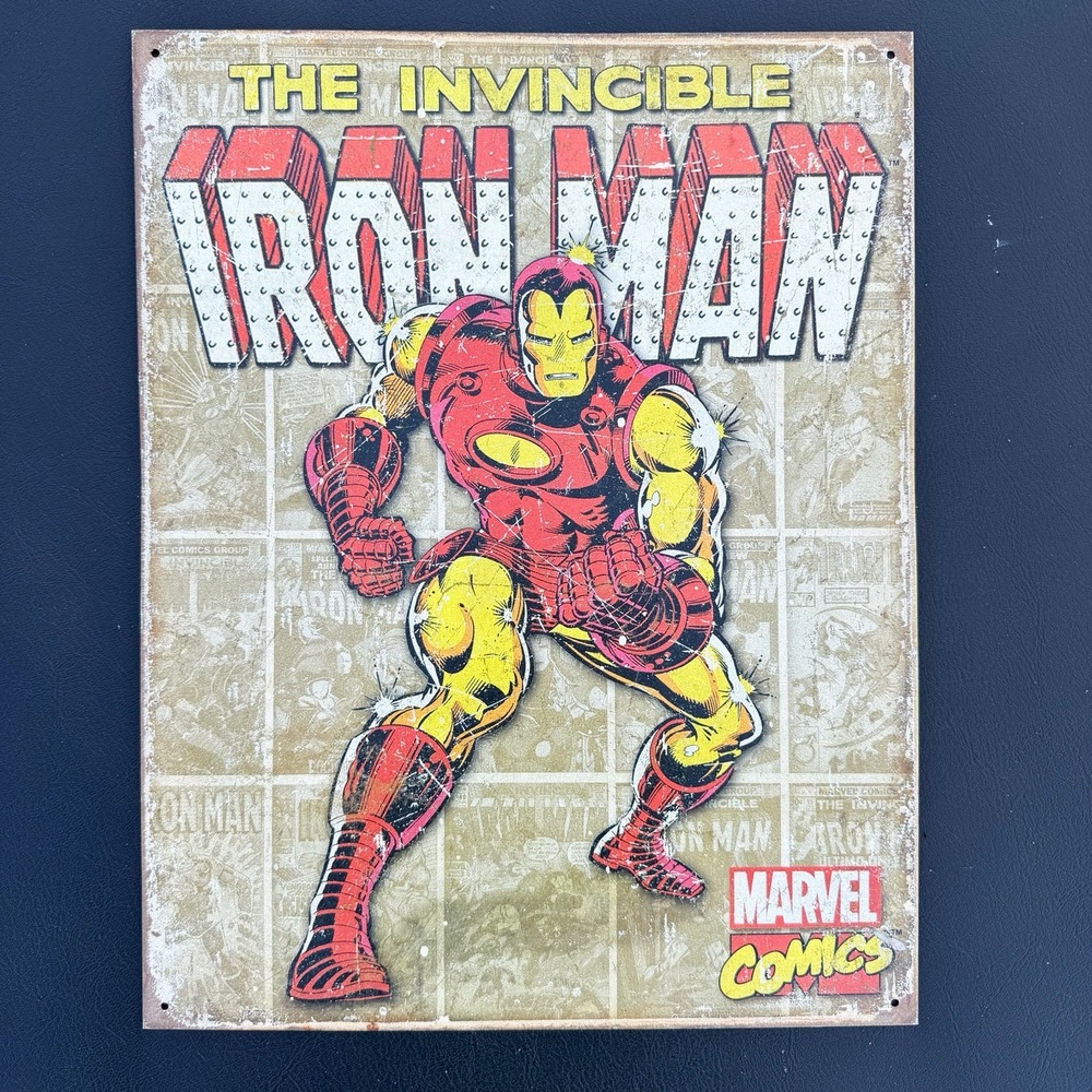 Iron Man Wall Decor‎ Marvel Comics Tin Sign 2012